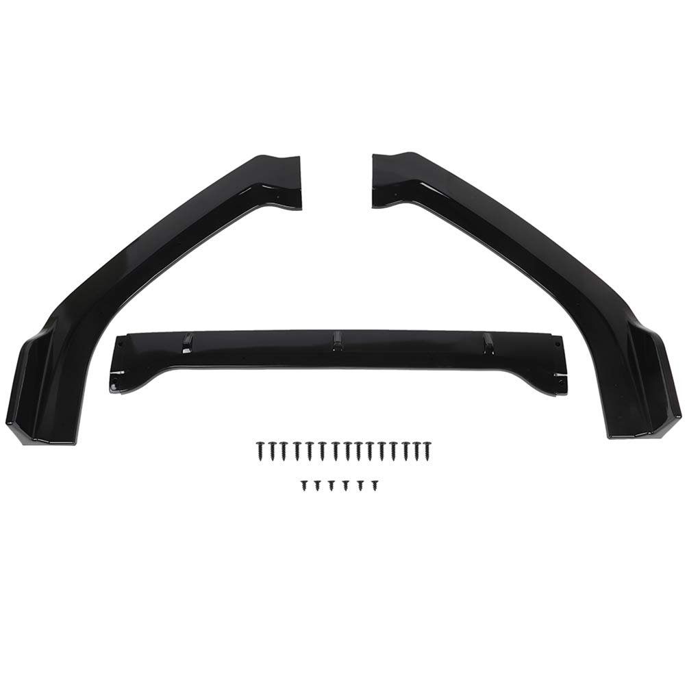Front Lip Body Kit Spoiler For Nissan Altima 2019 2021 Gloss Black Polypropylene Bumper Protector Bolt On Aerodynamic Air Dam