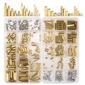 Hilitchi 360pcs M2 M3 M4 Male Female Brass Spacer Standoff Screw Nut Assortment Kit