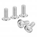 Uxcell M6x15mm Flat Round Head Phillips Screws 25pcs 304 Stainless Steel Drive Machine Full Thread Bright Finish Furniture