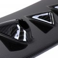 Aintier 1pc Abs Rear Bumper Chassis Spoiler Shark Fin Wing Compatible For 2002-2007 Mitsubishi Lancer Evo Glossy Carbon Look