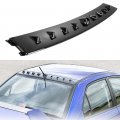 Aintier 1pc Abs Rear Bumper Chassis Spoiler Shark Fin Wing Compatible For 2002-2007 Mitsubishi Lancer Evo Glossy Carbon Look