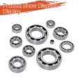 18pcs Full Bearing Oil Seal Replacement For Hr00055 Honda Trx350fe Trx350fm Trx350te Trx350tm 2000-2006