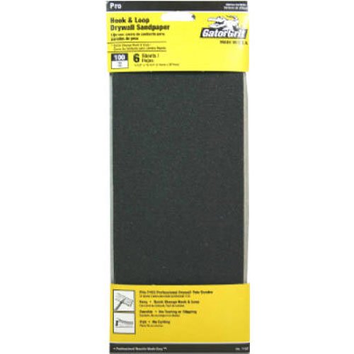 Ali Industries 7157 6ct 100 25 Ct Grit Drywall Sandpaper