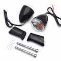 Httmt- Rear Clear Led Running Brake Turn Signal Glossy Black Indicator Light Compatible With H-d Xl 883 1200 92-17 P N