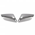 Hecasa Mirror Covers Pair Compatible With 2016-2024 Chevy Chevrolet Malibu Replacement For 84026841 84026842 Cap Housing Chrome