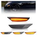 2pcs Led Side Marker Lights For 2001 2006 Infiniti G35 Sedan Base X And Nissan Skyline V35 Smoke Lens Bumper Turn Signal 