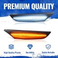 2pcs Led Side Marker Lights For 2001 2006 Infiniti G35 Sedan Base X And Nissan Skyline V35 Smoke Lens Bumper Turn Signal