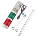 Baomain Industrial Signal Light Column Led Alarm Round Tower Indicator Continuous Warning Buzzer Lta-502tj Red Green Ac 110v