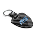 Ford Focus Rs Real Black Carbon Fiber Large Shield-style Key Chain