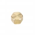 Uxcell 1 8-inch Brass Cap 5pcs Pt1 8 Female Pipe Fitting Hex Compression Stop Valve Connector