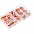 280pcs Set Washer M5-m20 Copper Gasket Nut And Bolt Set Flat Ring Seal Assortment Kit With Box For Sump Plugs