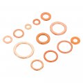 280pcs Set Washer M5-m20 Copper Gasket Nut And Bolt Set Flat Ring Seal Assortment Kit With Box For Sump Plugs