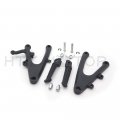 Httmt Mt390-010- Black Front Rider Foot Pegs Bracket Fit Compatible With Yzf R1 Yzf-r1 2004 2005 2006a