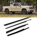 4pcs Car Outer Door Window Molding Trim Weatherstrip Seal For 2007-2020 Toyota Tundra Double Cab Replace 68160-0c020 