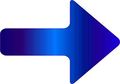 5in X 3 Blue Fade Arrow Sticker Vinyl Sign Symbol Pointer Stickers By Stickertalk 