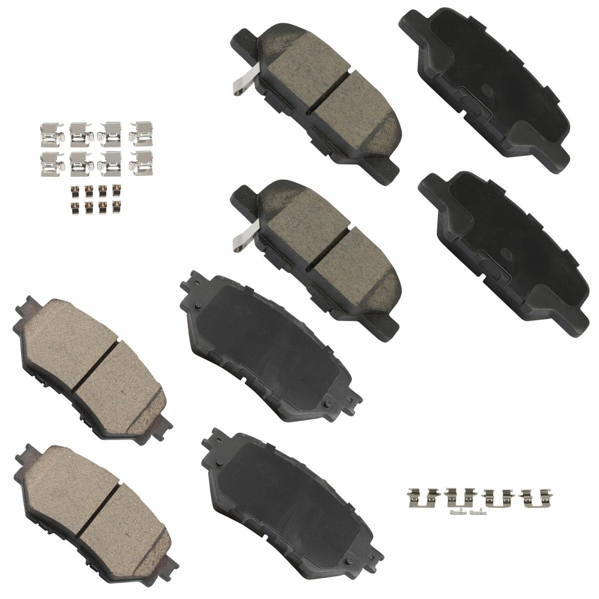 Ceramic Brake Pad Set 8pcs Front And Rear For Mazda 3 2 0l 5l014 To018 Sport 2 2 2014 D1759 D167mic Brake Pad Set 8pcs Front