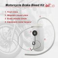 Abn Motorcycle Brake Bleeder Kit 16 Oz Manual Bleeding With Magnet Mount And Bottle