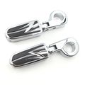 Hk Moto- Front Offset Mount 1 5 Highway Flame Foot Pegs P Clamps For Honda Goldwing