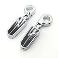 Hk Moto- Front Offset Mount 1 5 Highway Flame Foot Pegs P Clamps For Honda Goldwing
