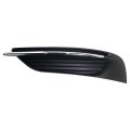 Fog Light Cover For Chrysler 200 2011 2012 2013 2014 Front Driver Side Bumper Grille With Chrome Molding Textured Black 