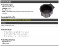 Marketplace Auto Parts Front Cup Holder Black Compatible With 2009-2014 Ford F-150