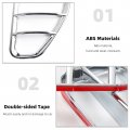 Cherocar For Jeep Renegade Tail Light Lamp Covers Blinds Rear Taillight Guard 2016-2021 Chrome