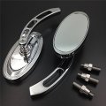 Hk Group Oval Shape Custom Chrome Mirrors Fit All Yamaha Cruiser Bikes Models Royal Star Stratoliner Roadliner Road V-star