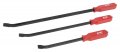 Performance Tool W2023 3-piece Pry Bar Set 12-inch 17-inch And 24-inch With Strike Cap Ends Ergonomic Handles Hardened Tempered 