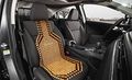 Zone Tech Set Of 2 Premium Quality Double Strung Two Tone Wooden Beaded Ultra Comfort Massaging Car Seat Cushion 