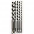 Preamer Hex Shank 9 Inch Long Auger Drill Bit Set For Planting Wood Working Drilling Hole Cutter Tool 5-piece 1 4 Inch- 2