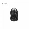 Uxcell Ball Point Set Screws 20pcs M8 X 12mm High Carbon Steel Metric Spring Hex Socket Grub Screw