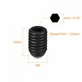 Uxcell Ball Point Set Screws 20pcs M8 X 12mm High Carbon Steel Metric Spring Hex Socket Grub Screw