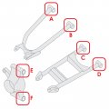 Caltric Front Inner Upper A Arm Long Pivot Bushing Kit Compatible With Polaris Rzr 800 2010 2011 2012 2013 2014