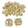 Knurled Insert Nuts 60pcs M5 X 5mm Length 7mm Od 3d Printing Brass Female Threadeds Heat Set Insert Embedment Nut 