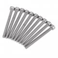 Uxcell 10-24x2 Hex Socket Head Cap Screw Bolts 304 Stainless Steel Polished 25pcs