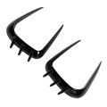 Front Bumper Spoiler Aerodynamic Pair Left Right Auto Air Vent Splitters Abs Decorative Accessories Glossy Black