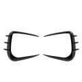 Front Bumper Spoiler Aerodynamic Pair Left Right Auto Air Vent Splitters Abs Decorative Accessories Glossy Black