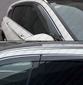 Premium Luxury Smoke Tinted Window Visor Rain Guard W Clips Chrome Trim Compatible For 2019-2022 Infiniti Qx50