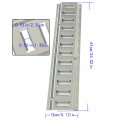 Wflnhb 2 Pcs Galvanized Silver E Track Tie Down Rail Kit Foot Heavy Loads Up To 2000 Lbs For Garages Van Trailers Motorcycle