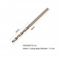 Uxcell 2 1mm Twist Drill High Speed Steel Bit Hss-co 5 M35 Cobalt For Copper Aluminum Alloy 5pcs
