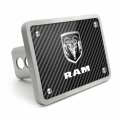 Ipick Image Made For Ram Logo Uv Graphic Carbon Fiber Texture Billet Aluminum 2 Inch Tow Hitch Cover