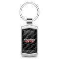 Ipick Image Real Black Carbon Fiber Chrome Metal Case Key Chain Official Licensed For Chevrolet Camaro Rs