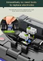 One Step Fiber Optic Fusion Splicer Electrodes Suit For Komshine Ex39 Fx39 Orientek T49 Splicing Machine Stable Discharge