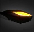 Smt- Matte Black Clear Lens Led Turn Signal Integrated Mirror Compatible With Cbr600 Cbr900 929 954 Suzuki Gsxr 750 Bandit
