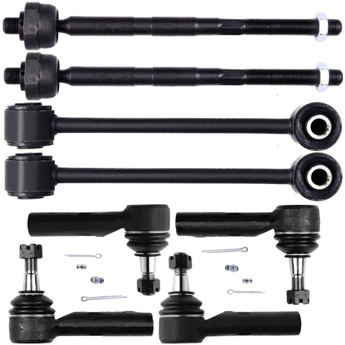 6 Piece Suspension Tie Rod End And Sway Bar Link Kit For Jeep Grand Cherokee 2005 2010 Commander 2006 Es80643 Es80644 Ev80782