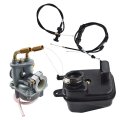 Carburetor Carb Replacement For Pw 50 Air Filter Box Kit Throttle Choke Cables