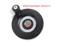 Yxq 10mm X 80mm Black Ripple Hand Wheel W Revolving Handle For Grinder Machines 