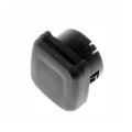 Power Outlet Cover For Chevy Suburban Tahoe 2015 2016 2017 2018 2019 2020 Black Housing Plastic And Steel 0 86 In Inside 