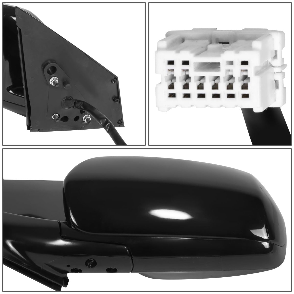 Ni1320175 Side Door Power Mirror With Heated Memory For Nissan Murano 2003-2004 Driver Left Paint To Match Black
