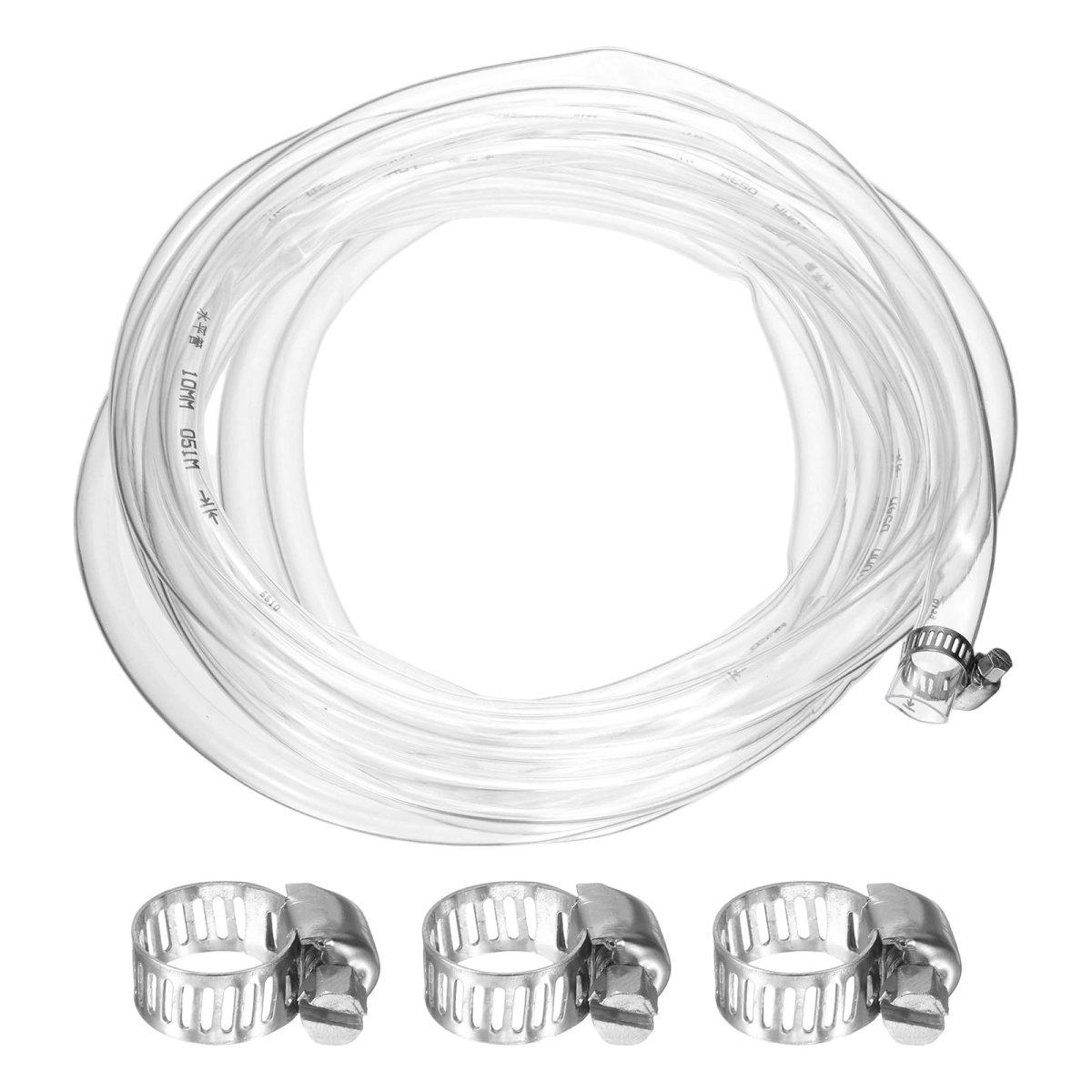 Pvc Clear Vinyl Tubing 0 39 Id 47 Od 16 4 Ft Length Tube Drain Hose Water Pump Irrigation Pipe Plastic With Clamps For Oil